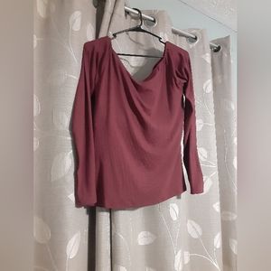 Klassy Network XXXL Maroon Off The Shoulder Full Length Brami Top